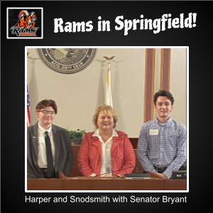 Two Rams student serve in Springfield for Senator Bryant