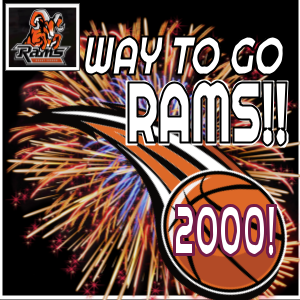 Rams Basketball 2000th Win