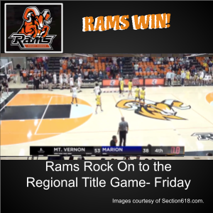 Rams Win, Regional Title Game is Friday