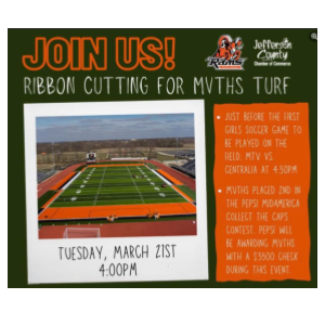 Ribbon Cutting for the new field March 21st 4:00 PM